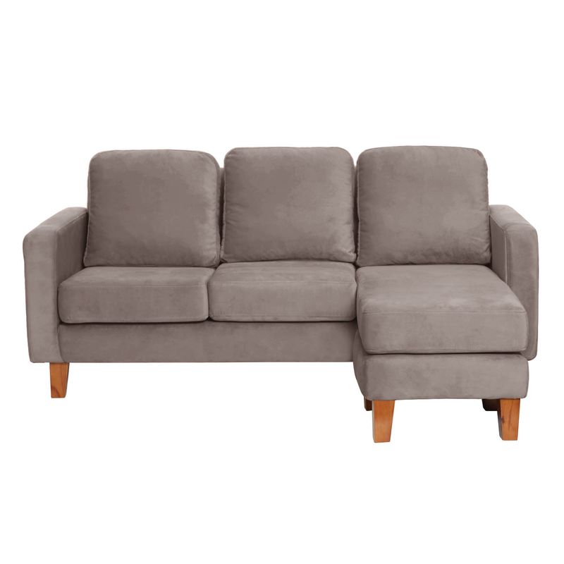 LATAM HOME - SECCIONAL VENECIA INTERCAMBIABLE TELA VELVET GRIS