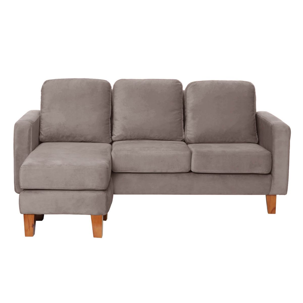 LATAM HOME - SECCIONAL VENECIA INTERCAMBIABLE TELA VELVET GRIS