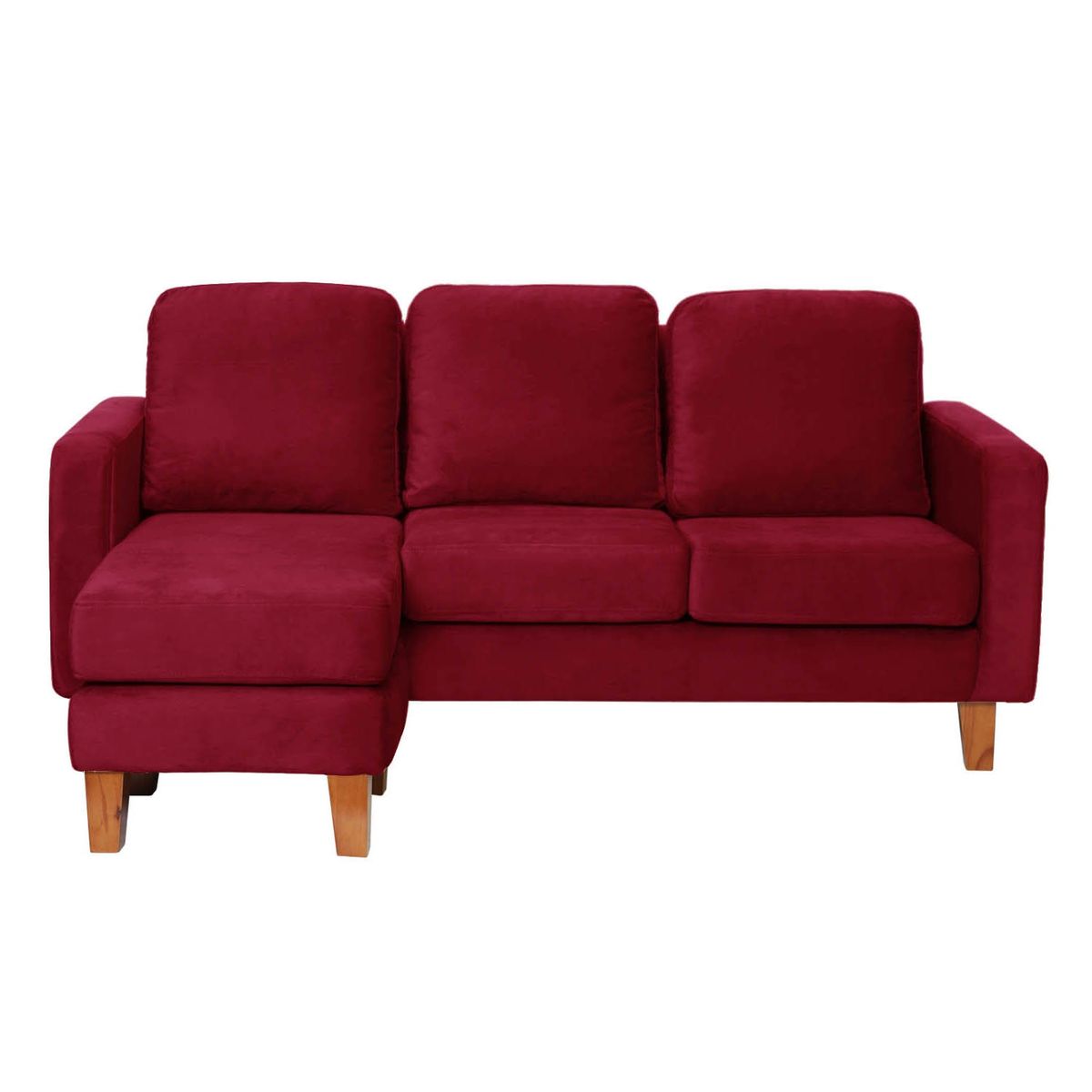 LATAM HOME - SECCIONAL VENECIA INTERCAMBIABLE TELA VELVET BURDEO