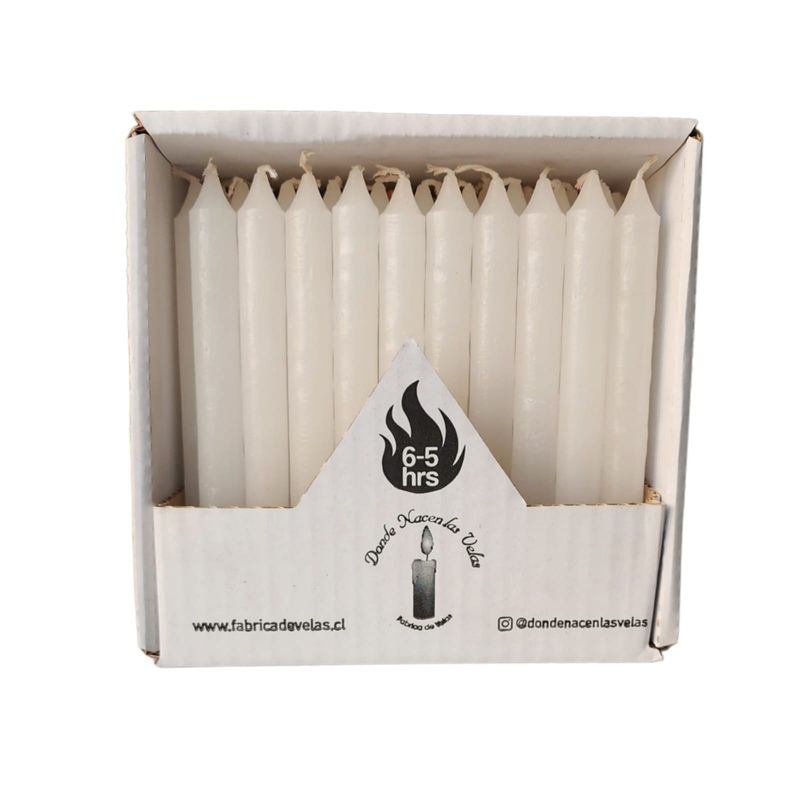 GENERICO - Pack de 50 velas Blancas
