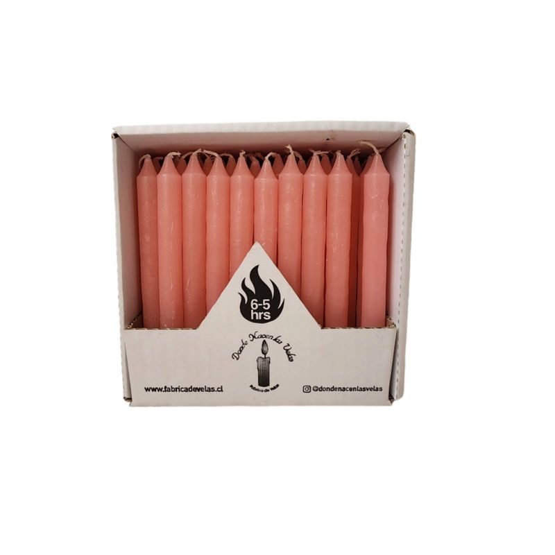GENERICO - Pack de 50 velas Rosada
