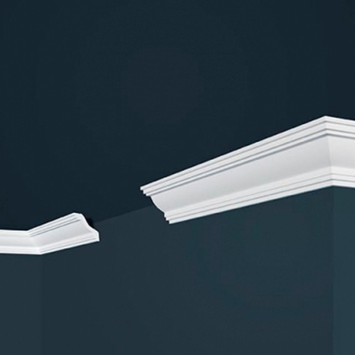 MARBET DESIGN - Moldura Cornisa E40 Ps 45x45mm x 2mts Caja 85unds