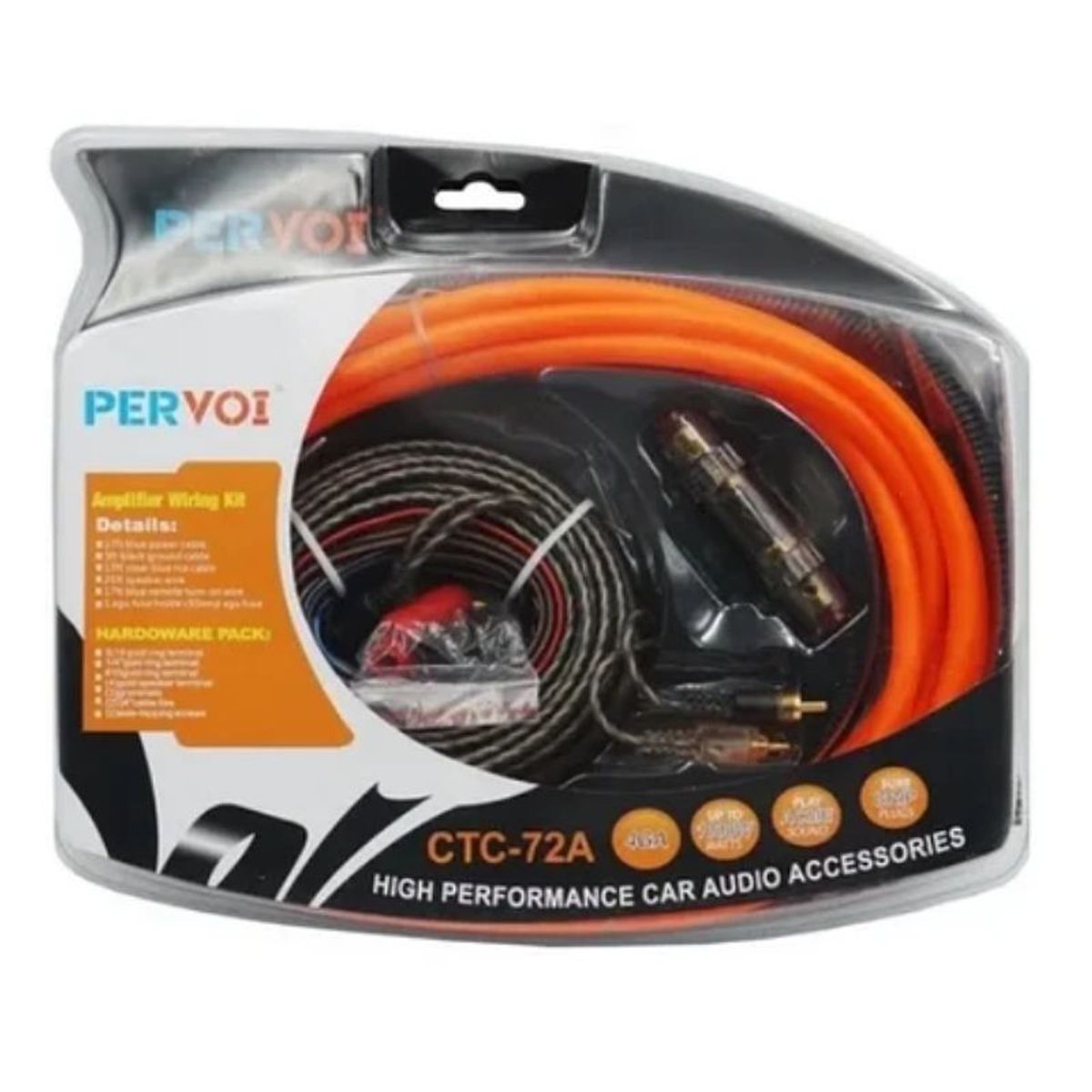 GENERICO - Kit Cables 1000w Auto 4ga Para Amplificador Subwoofer