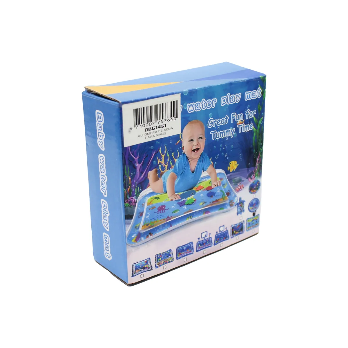 DBLUE - Alfombra de Agua Para Niños Diseño Peces