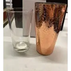 UTOPIA - Vaso Coctelera Premium mas vaso de vidrio mezclador 28oz Cobre