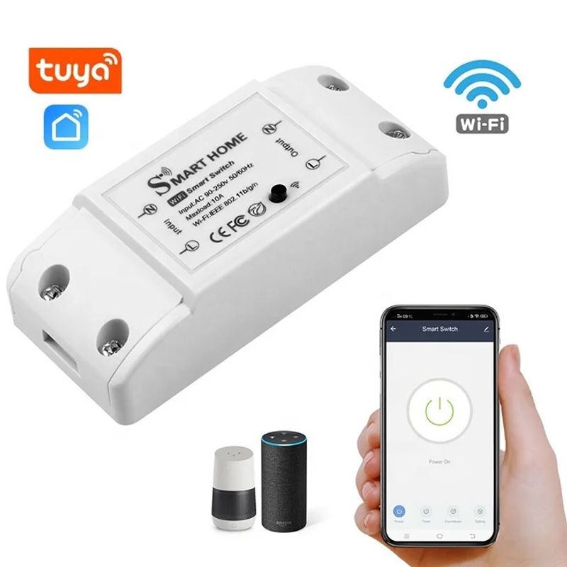 GENERICO - Interruptor Wifi Switch Smart Compatible Google Home Y Alexa- Blanco