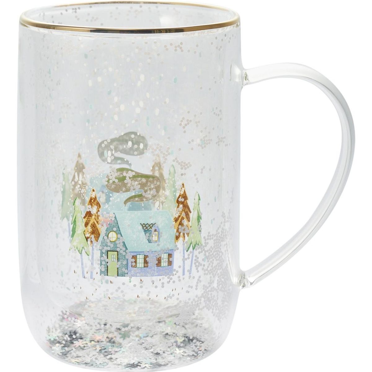 ADAGIO TEAS - Adagio Teas Mug Bhoro Doble Vidrio Christmas Cabin 470 Ml