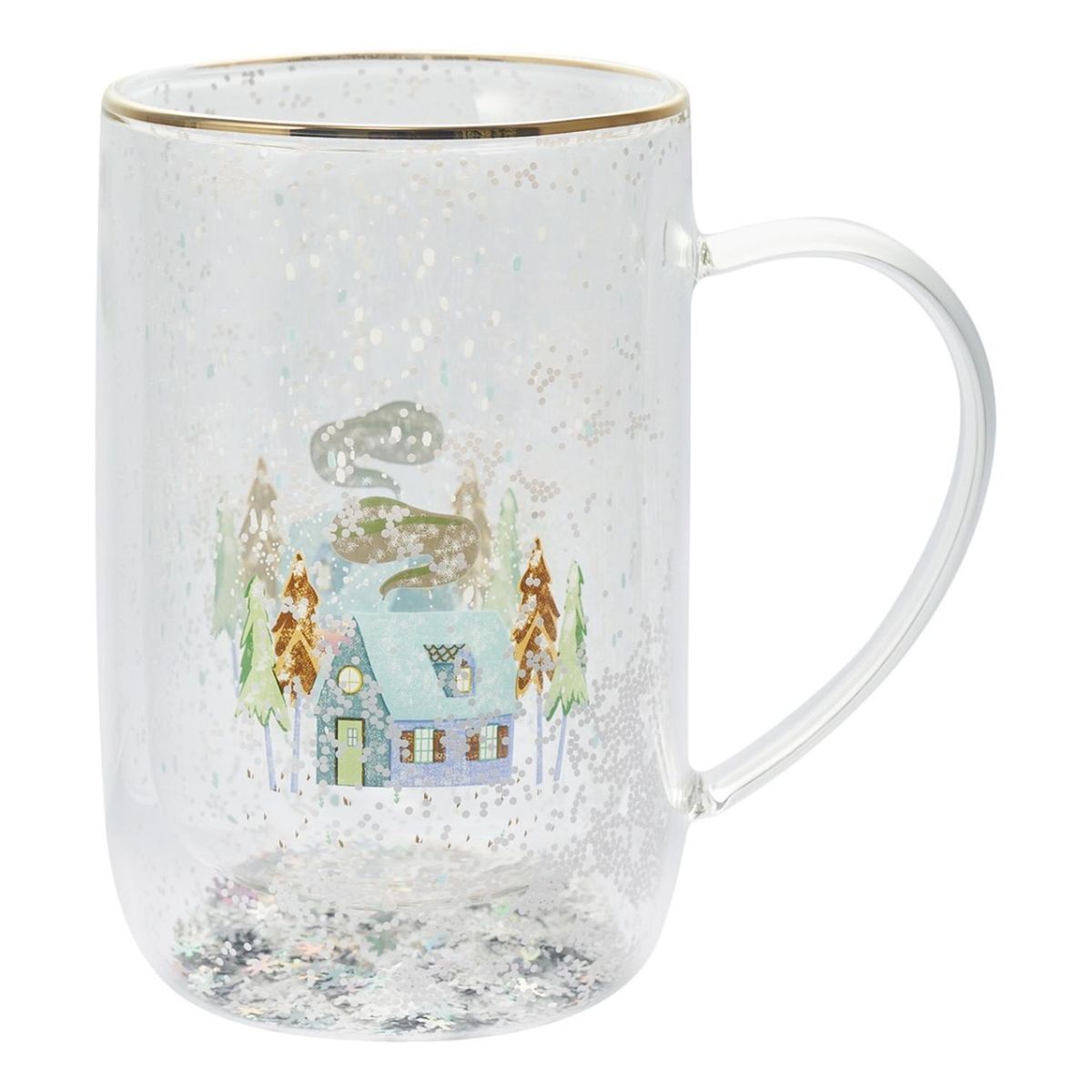 ADAGIO TEAS - Adagio Teas Mug Bhoro Doble Vidrio Christmas Cabin 470 Ml