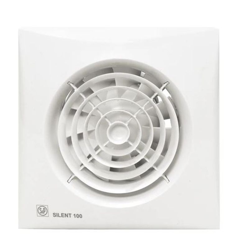 S & P - EXTRACTOR DE AIRE PARA BAÑO ULTRASILENCIOSO SILENT-100 CRZ