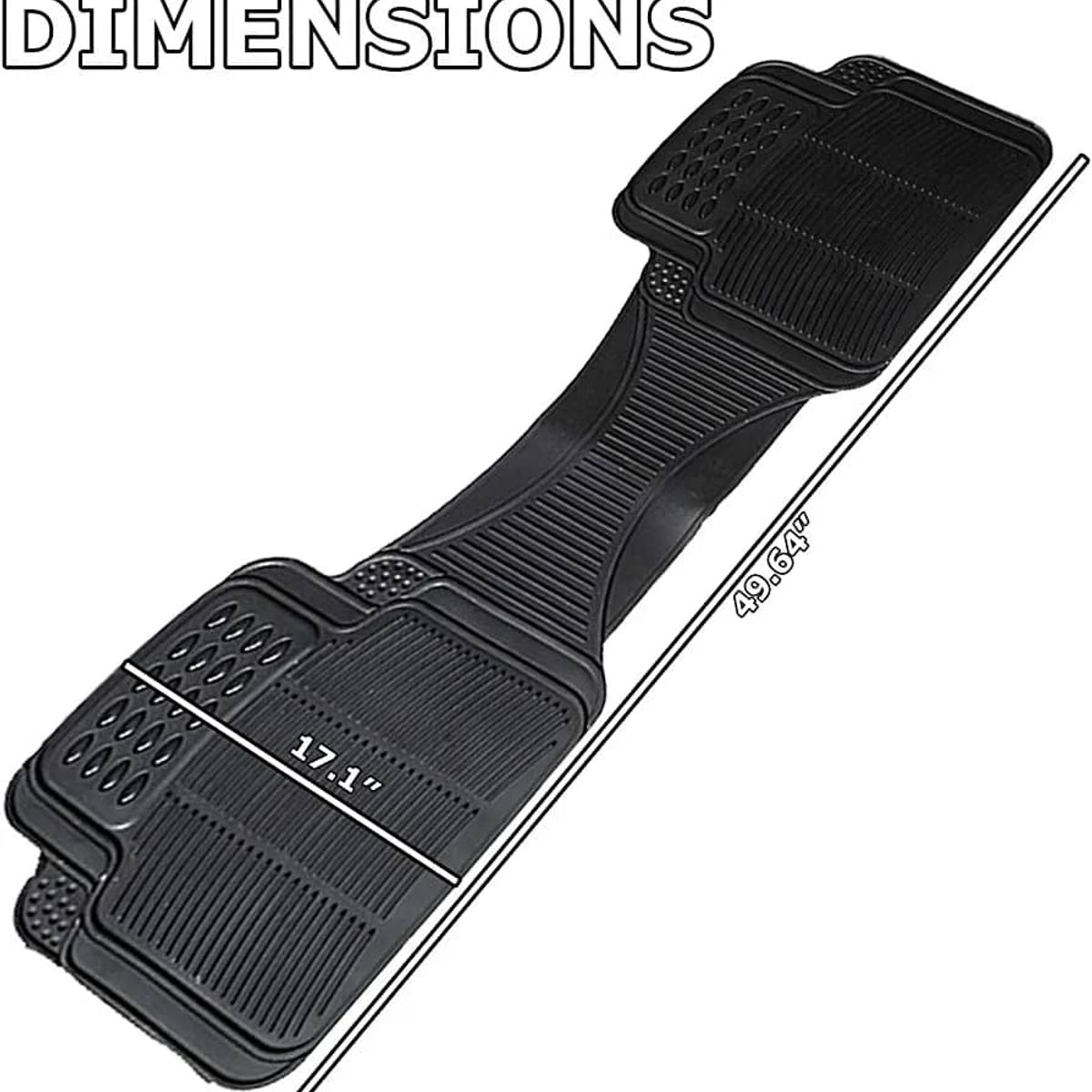 GENERICO - Alfombra 1 pieza piso de goma autos universal tipo camello