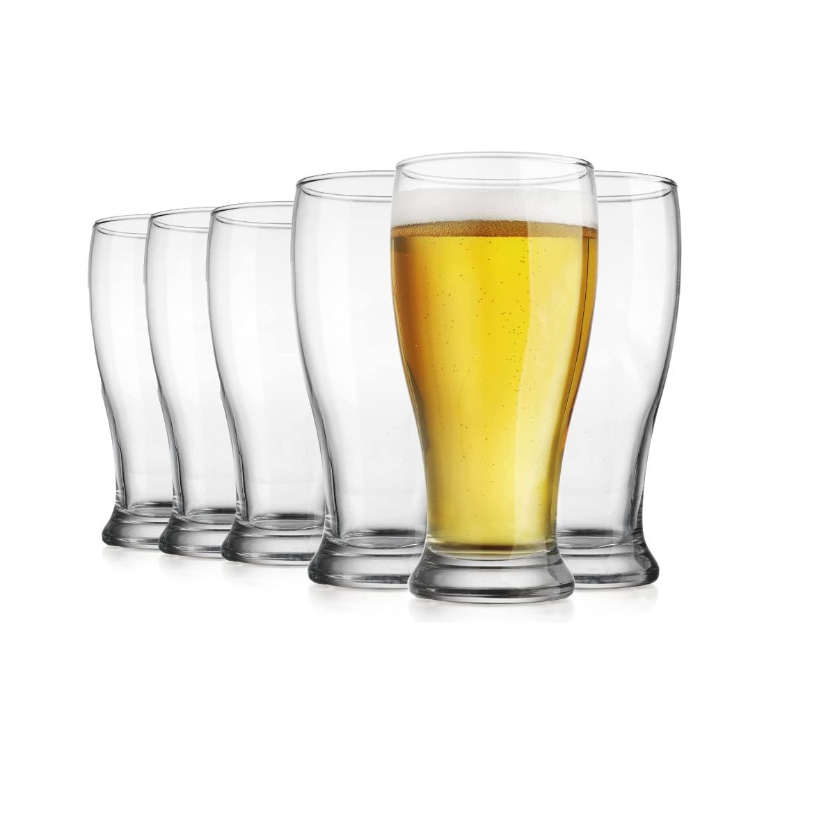 ALLEGRA - Vaso Cervecero de Vidrio 355cc Bucaret Allegra  set 6