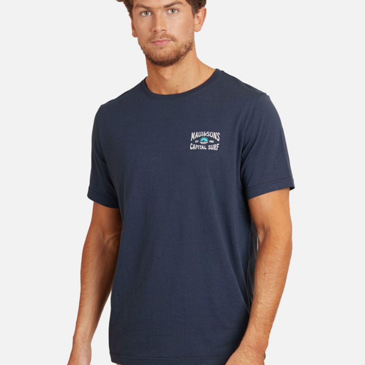 MAUI AND SONS - Polera Capital Surf Hombre Azul Maui And Sons