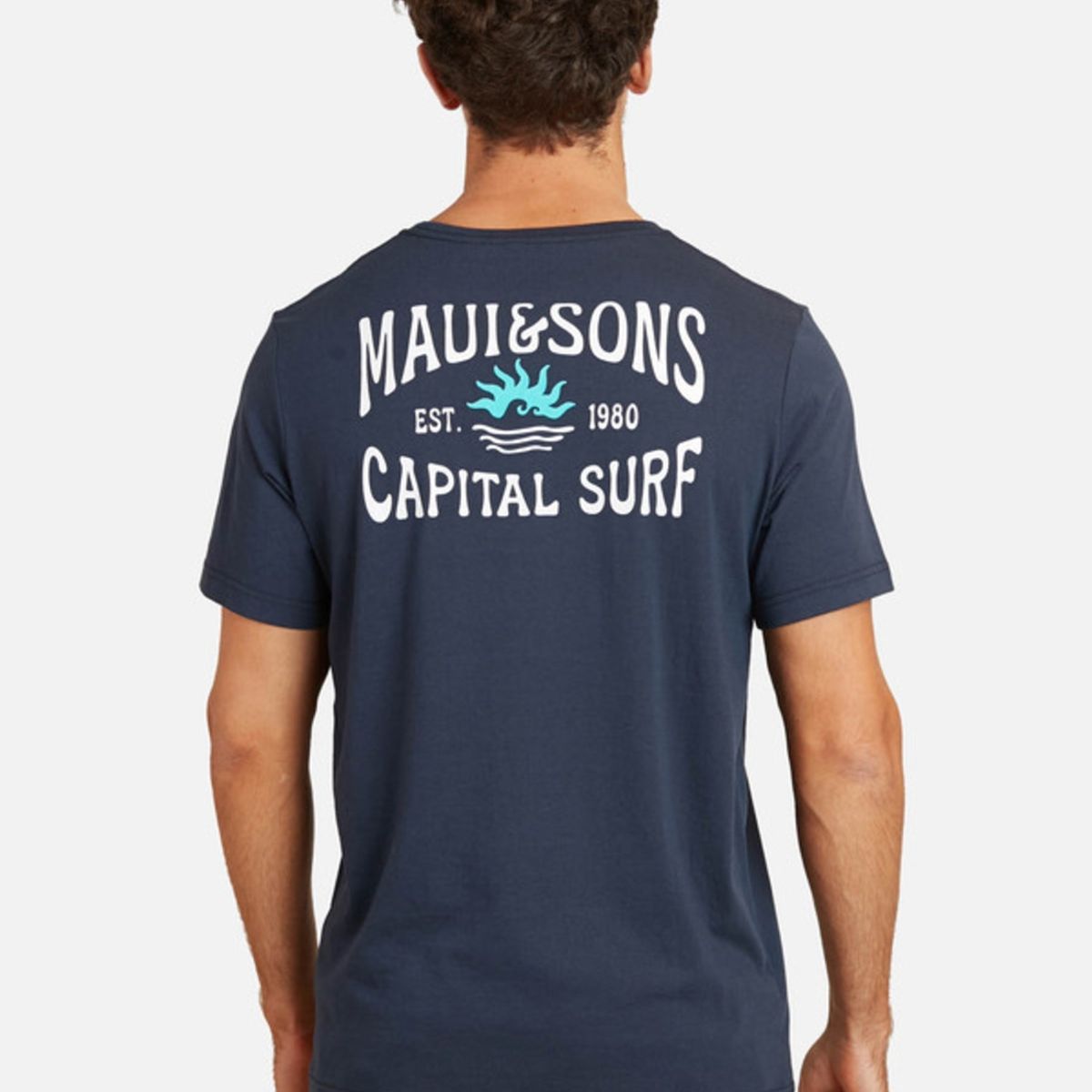 MAUI AND SONS - Polera Capital Surf Hombre Azul Maui And Sons