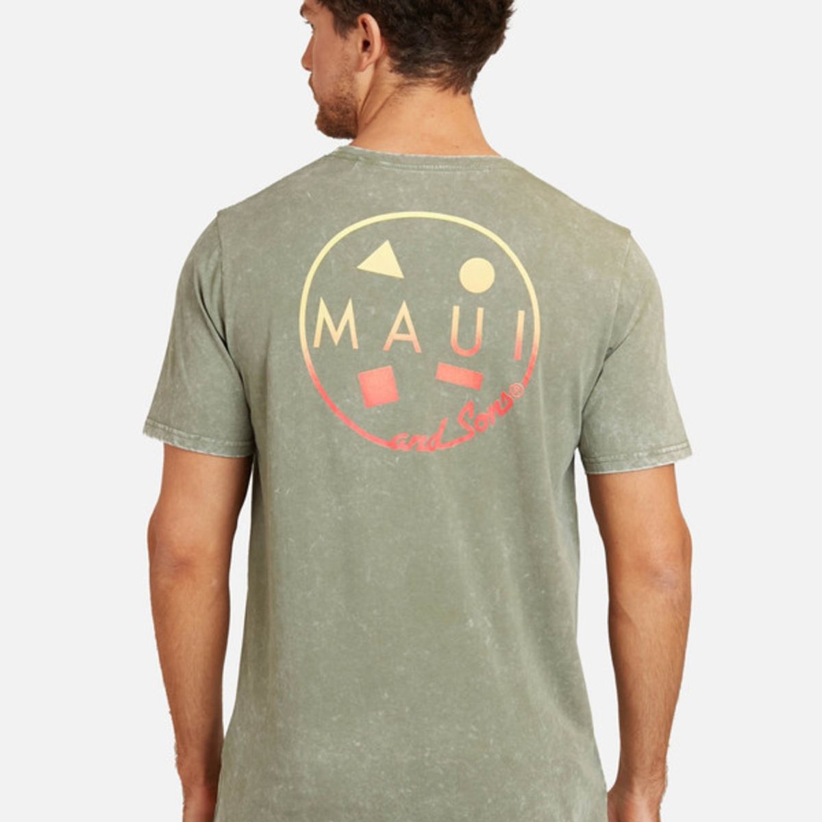 MAUI AND SONS - Polera Circle Maui Tee Hombre Verde Maui And Sons