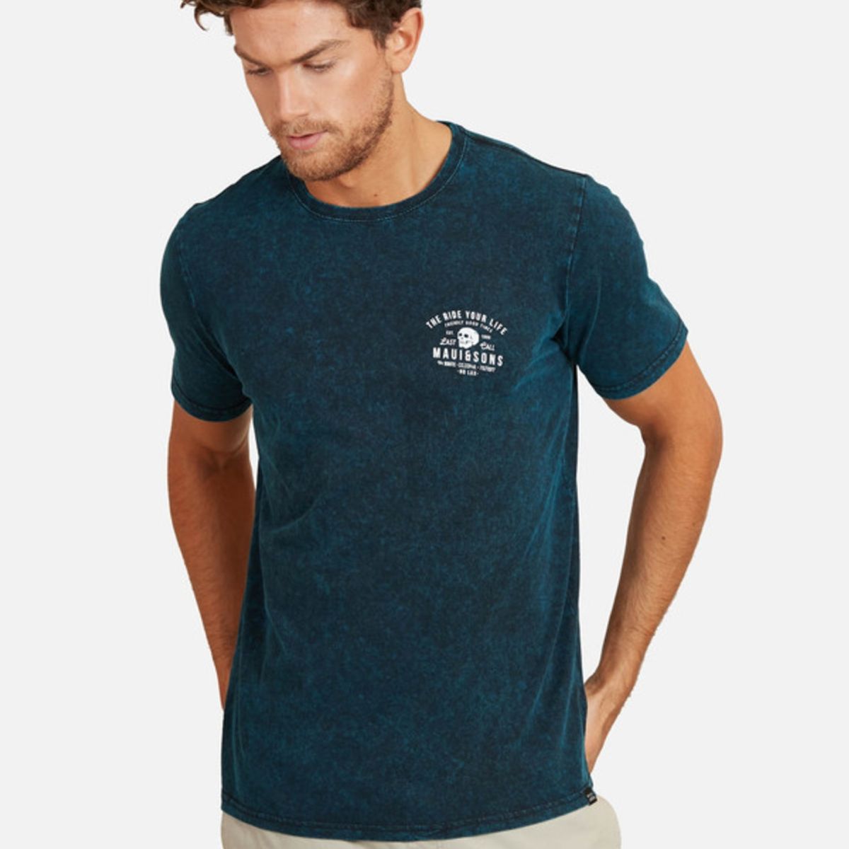 MAUI AND SONS - Polera Dead Vibes Pig Sstee Hombre Azul Maui And Sons