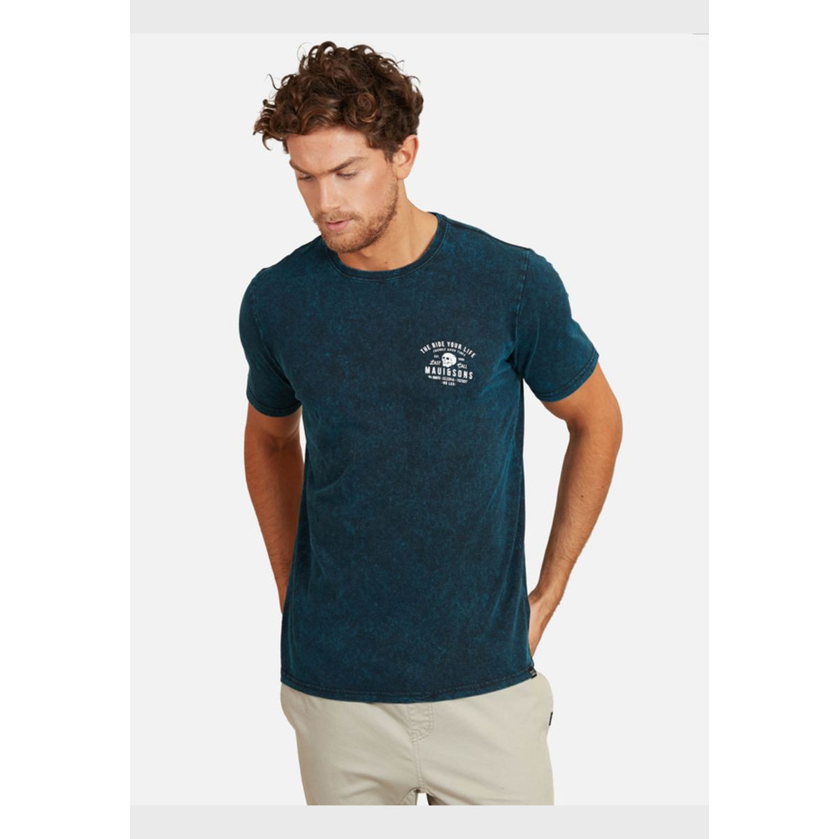 MAUI AND SONS - Polera Dead Vibes Pig Sstee Hombre Azul Maui And Sons