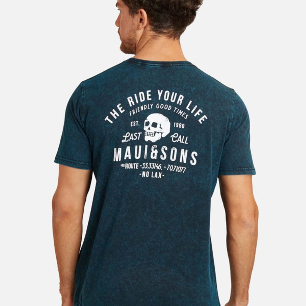 MAUI AND SONS - Polera Dead Vibes Pig Sstee Hombre Azul Maui And Sons