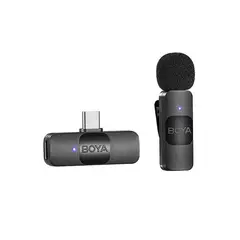 BOYA - BY-V10 Micrófono Inalámbrico Ultra Compacto Portable 24GHz USB-C