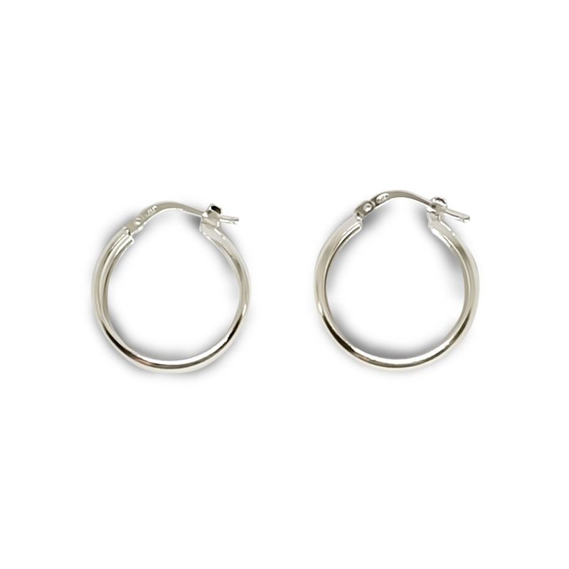ANDREA COGGIOLA JOYAS - Aros Argolla Bote 19mm Plata Fina 925