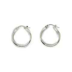 ANDREA COGGIOLA JOYAS - Aros Argolla Bote 19mm Plata Fina 925