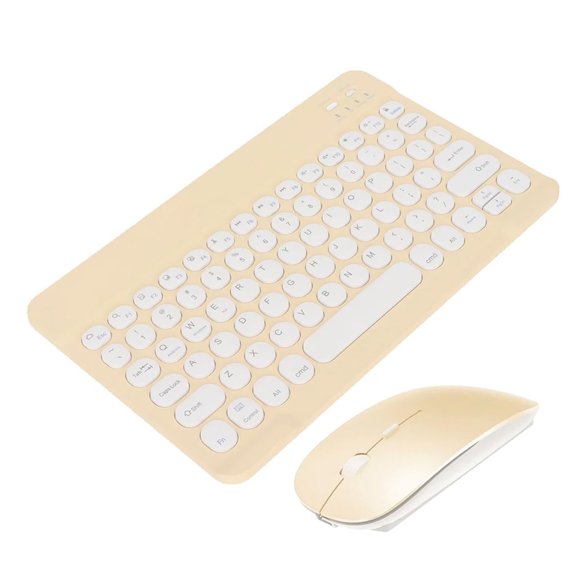 GENERICO - Kit Teclado Y Mouse Slim Pastel Bt Windows Apple Android