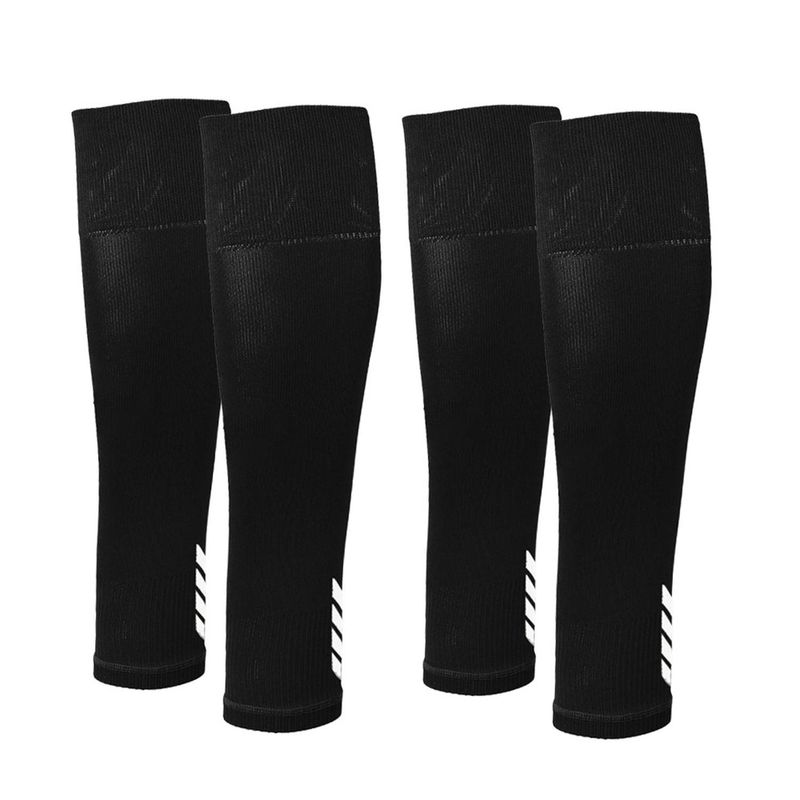 FITNICS - Medias Futbol Deportivas Sin Pie Pantorrillera Fitnics Set 2 - Negro