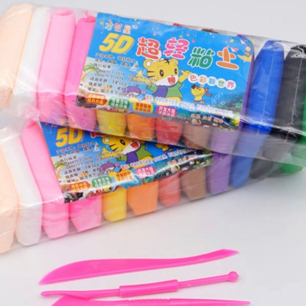 GENERICO - 36 Arcillas Masa Mágicas Figuras Plastilina Arcilla Modelado