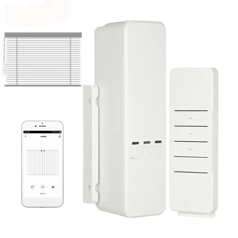 SMART LIFE - Motor Cortina Inteligente Wifi + Control- Con batería Recargable