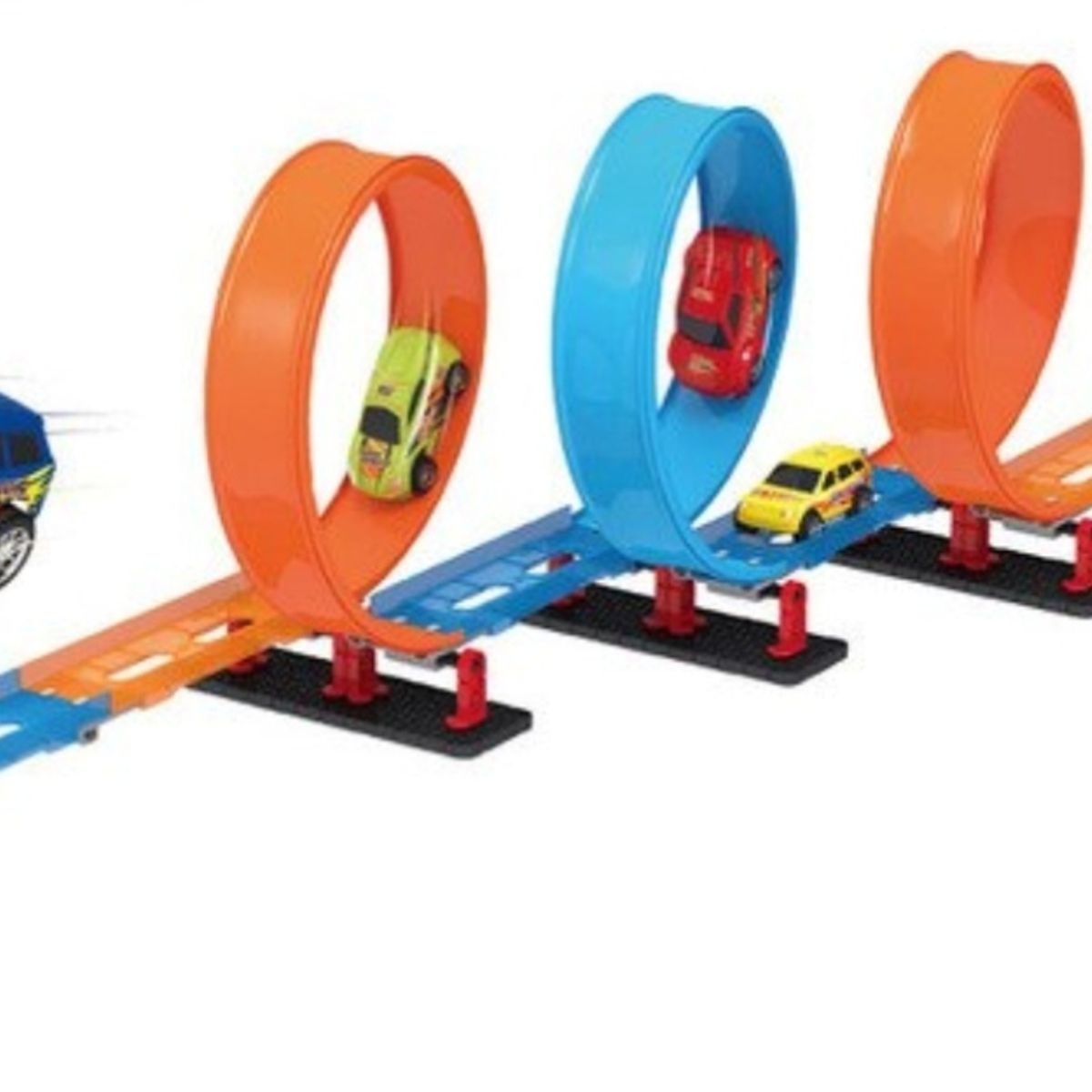 OEM - Pista De Autos Alta Velocidad Triple Vuelta 360° 45 Piezas