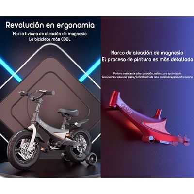 Imagen 2 del producto Bicicleta Infantil 4-7 Años Niña Aro 14 Rosada