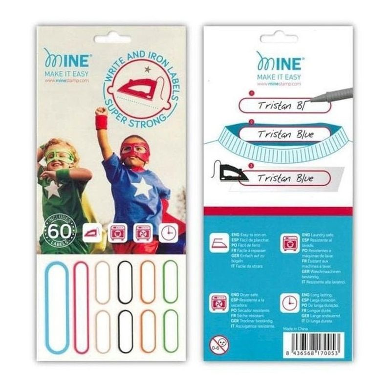 MINE - Etiquetas Para Ropa Escribe Y Plancha Mine