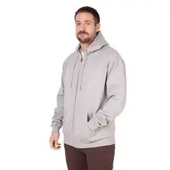 LENGA - Polerón Hombre con Capucha y Cierre Metal Lingue Sustentable