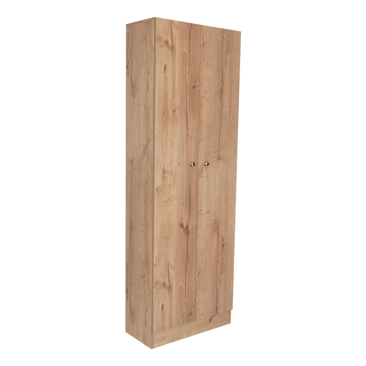 FMFURNITURE - Closet 2 Puertas - Café Claro y Blanco 180x60x30.2 cm