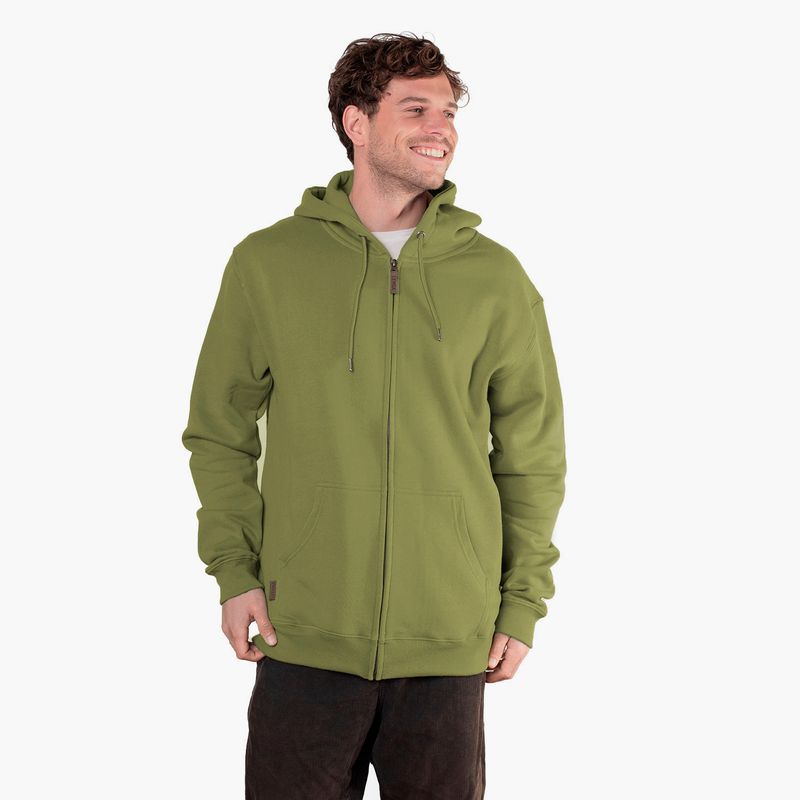 LENGA - Polerón hombre con Capucha y Cierre YKK Lingue.
