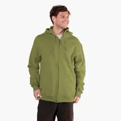 LENGA - Polerón Hombre con Capucha y Cierre Metal Lingue Sustentable