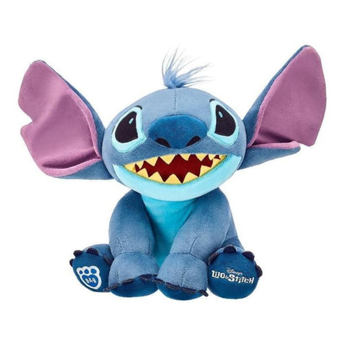BUILD A BEAR - Peluche Build a Bear Stitch azul con orejas grandes