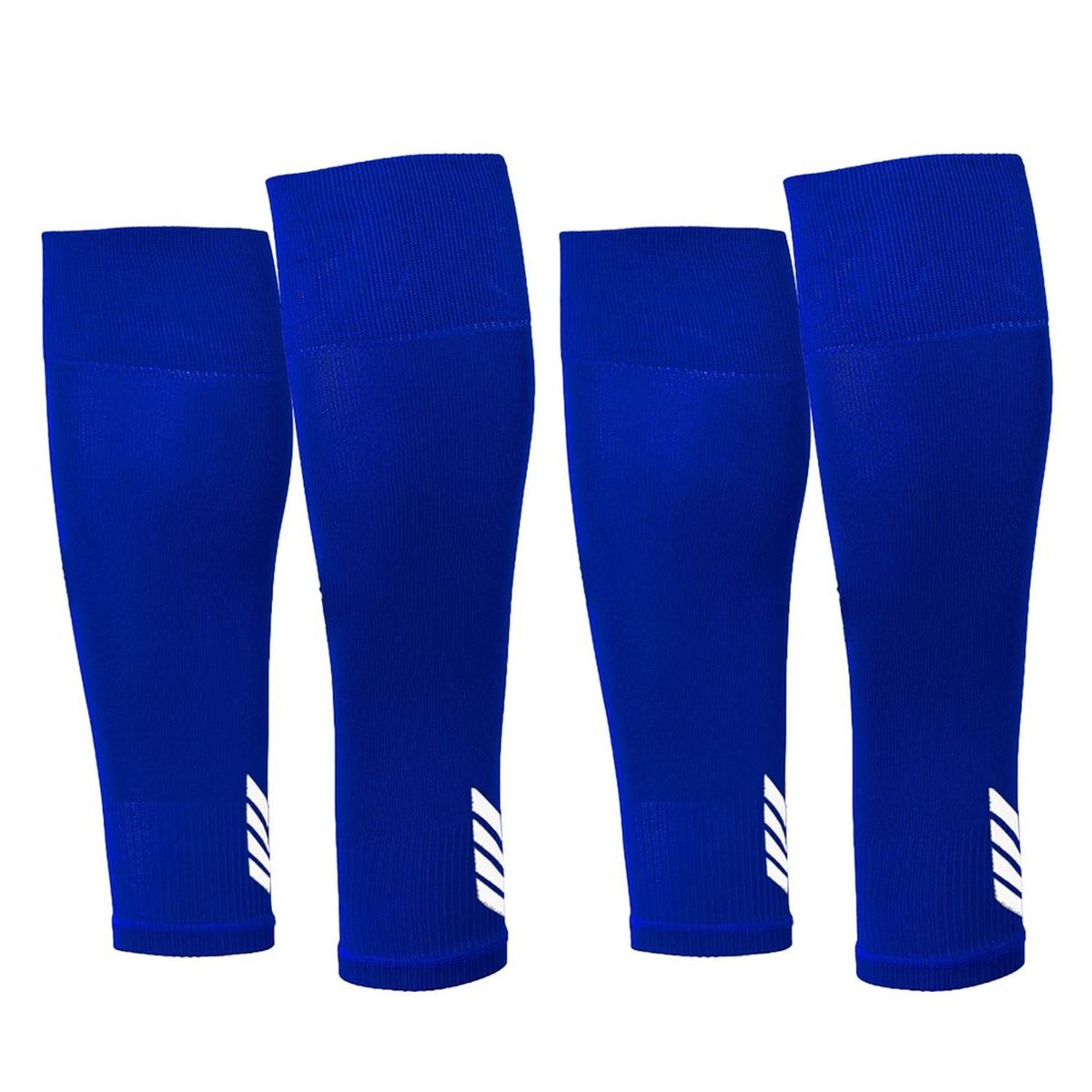 FITNICS - Medias Futbol Deportivas Sin Pie Pantorrillera Fitnics Set 2 - Azul