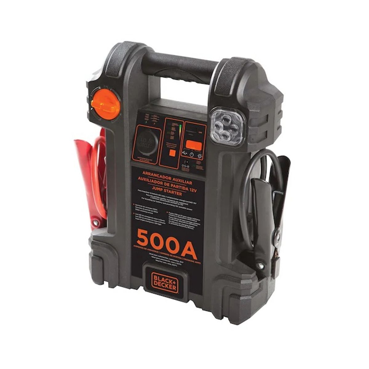 BLACK+DECKER - Arrancador Auxiliar Automóvil B&D 500 Amp