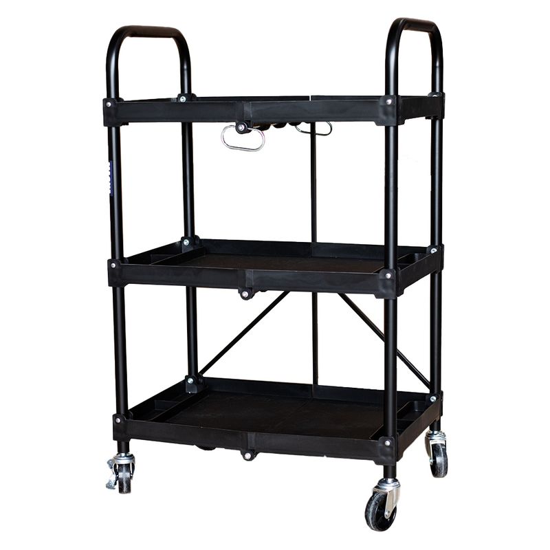 GENERICO - CARRO MULTIUSO 3 BANDEJAS PLEGABLE 45 KG. TECNOPLUS