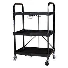 GENERICO - CARRO MULTIUSO 3 BANDEJAS PLEGABLE 45 KG. TECNOPLUS