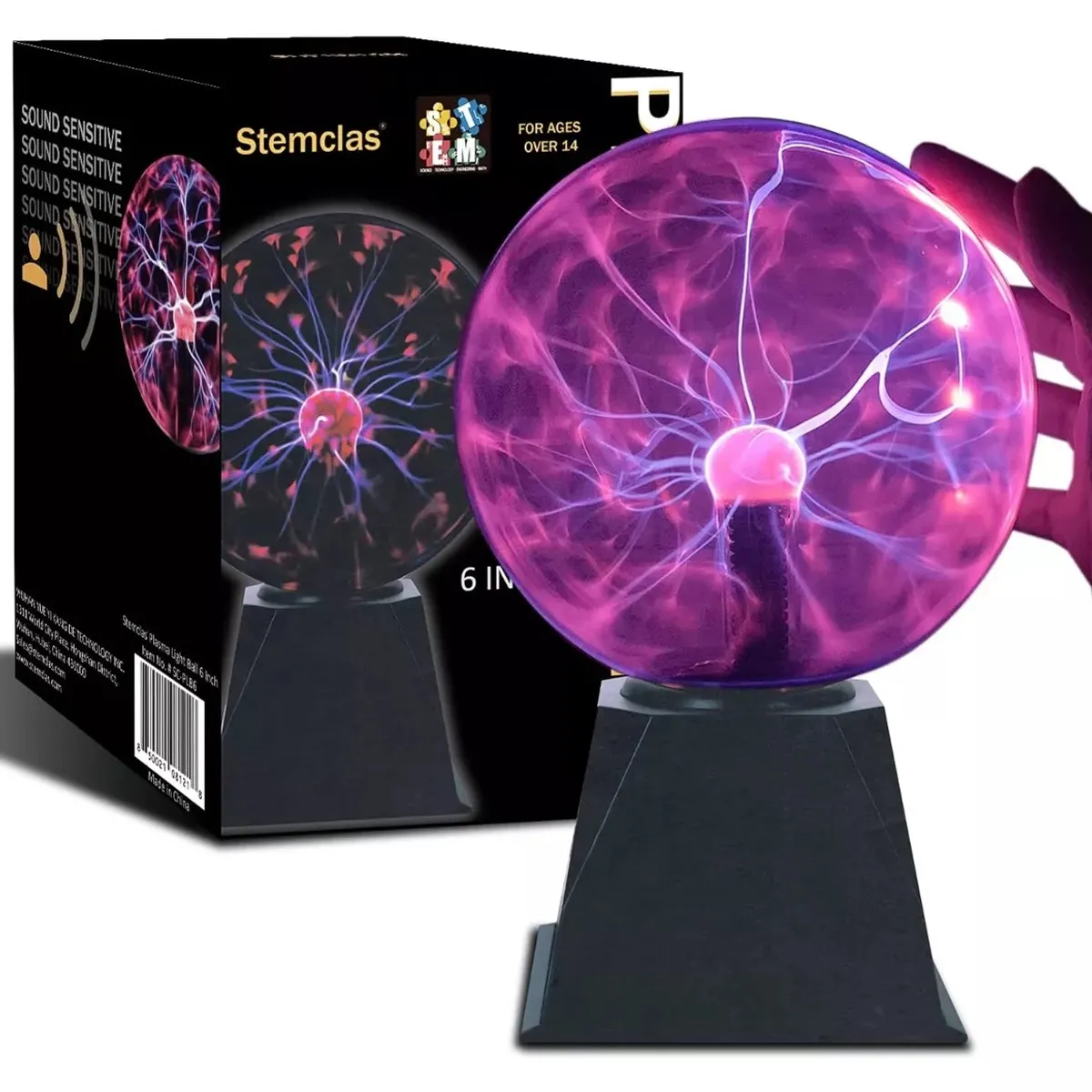 GENERICO - Lámpara Mesa Tesla Plasma Energia Tactil Bola Rayos