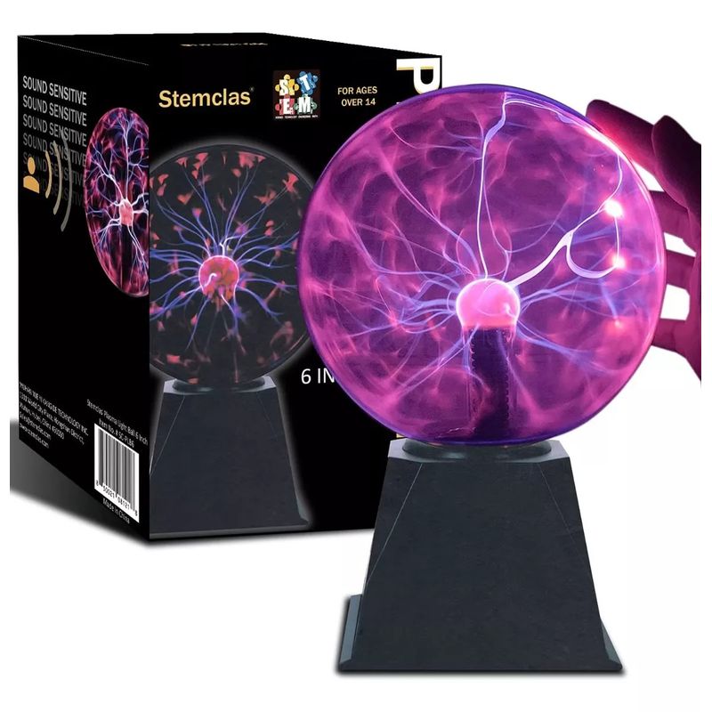 GENERICO - Lámpara Mesa Tesla Plasma Energia Tactil Bola Rayos