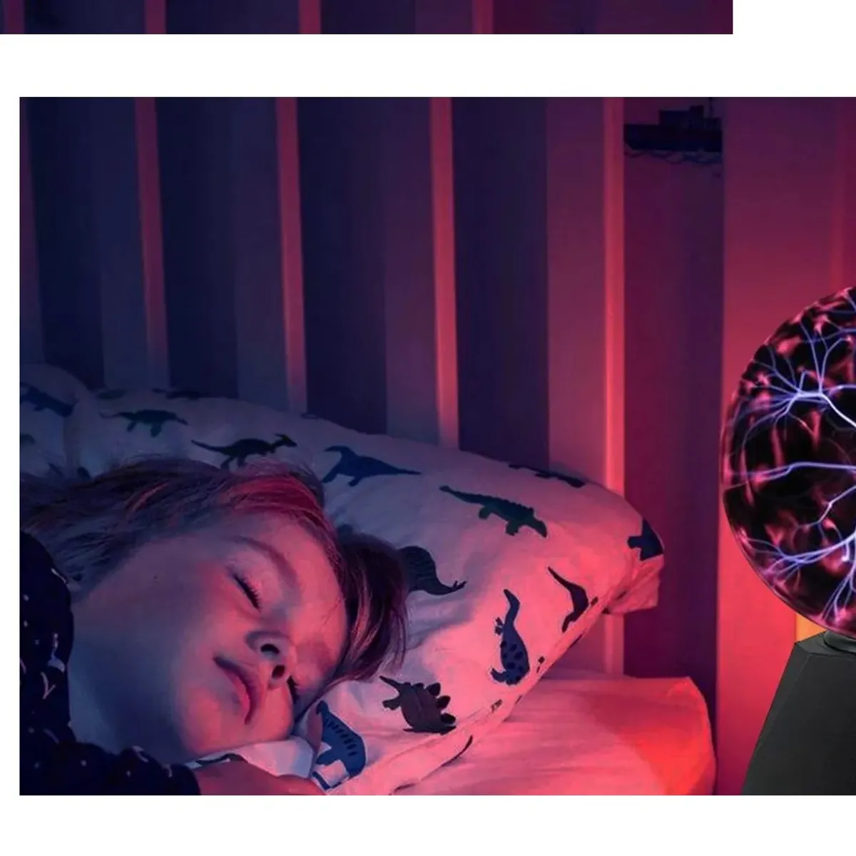 GENERICO - Lámpara Mesa Tesla Plasma Energia Tactil Bola Rayos