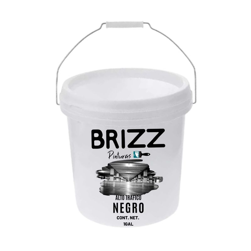 PINTURAS BRIZZ - GALON ALTO TRAFICO BASE AGUA NEGRO