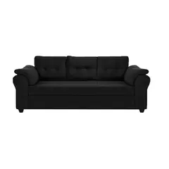 MUEBLES MPR - Sofá Mercury Felpa Negro