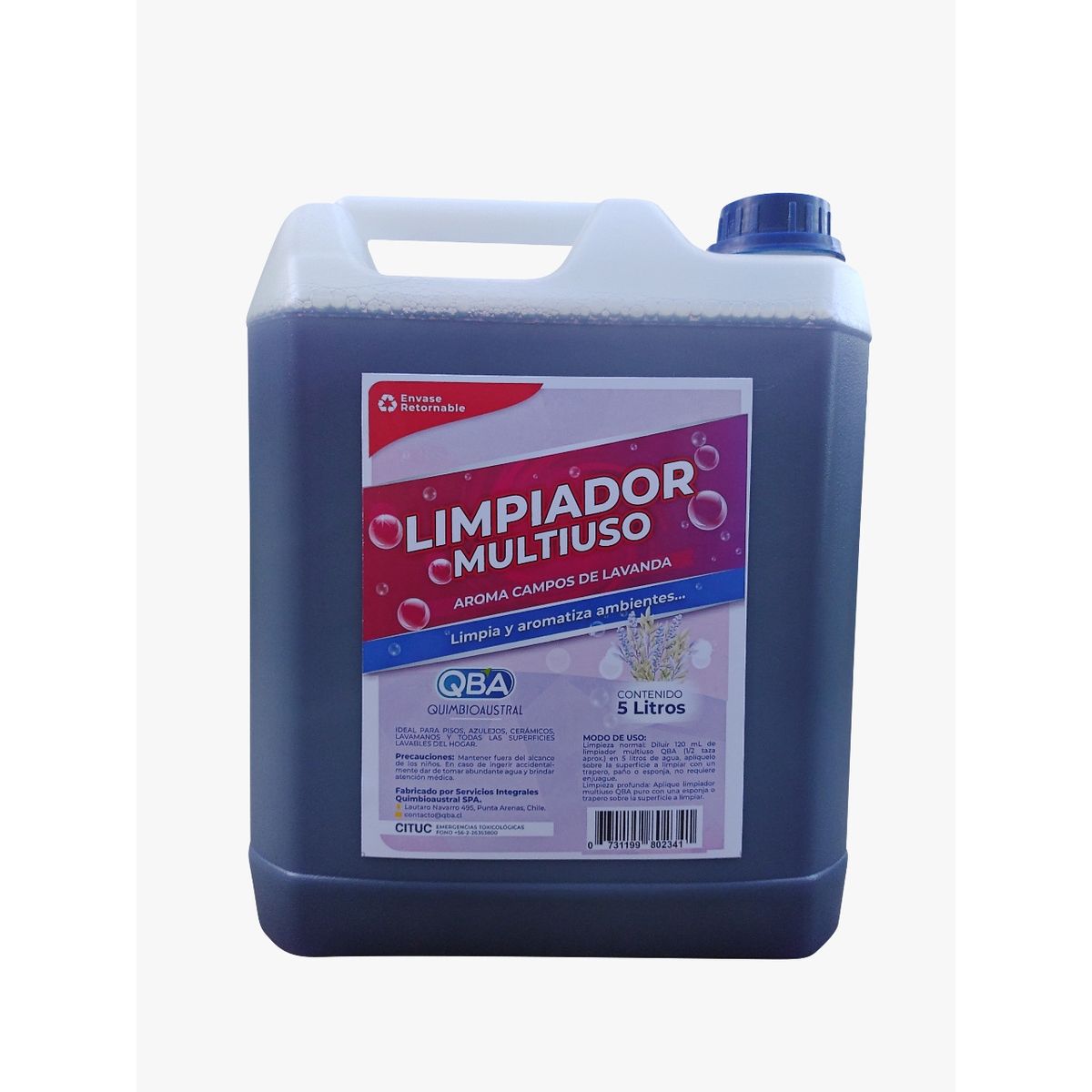 GENERICO - Limpiador líquido multiuso QBA 5 litros