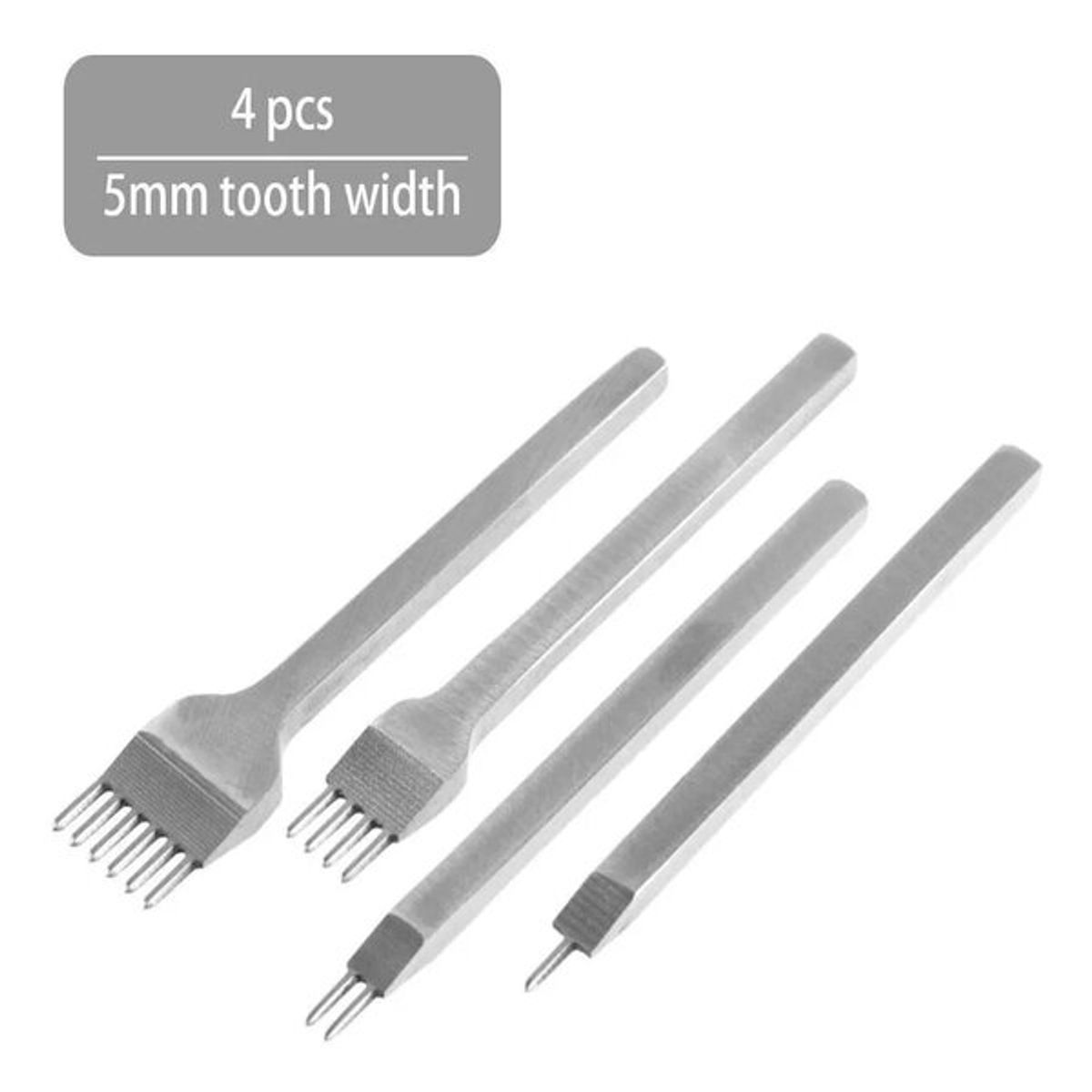 GENERICO - Set De Tenedores 5 Mm Cuero Talabarteria #1,#2,#4,#6