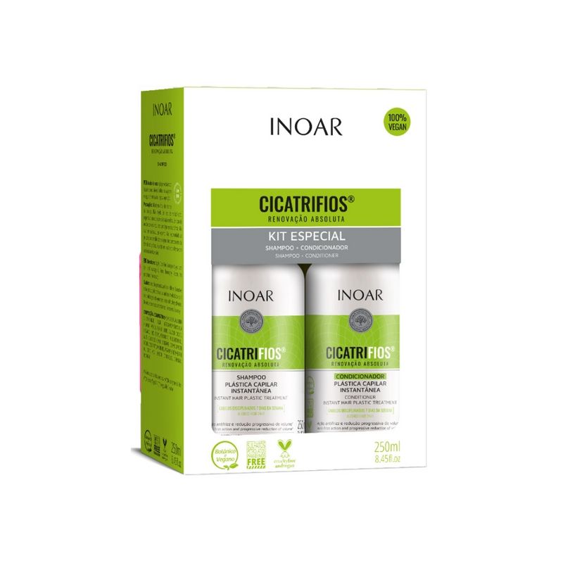 INOAR - Pack INOAR Cicatrifios Shampoo 250 ml + Acondicionador 250 ml.