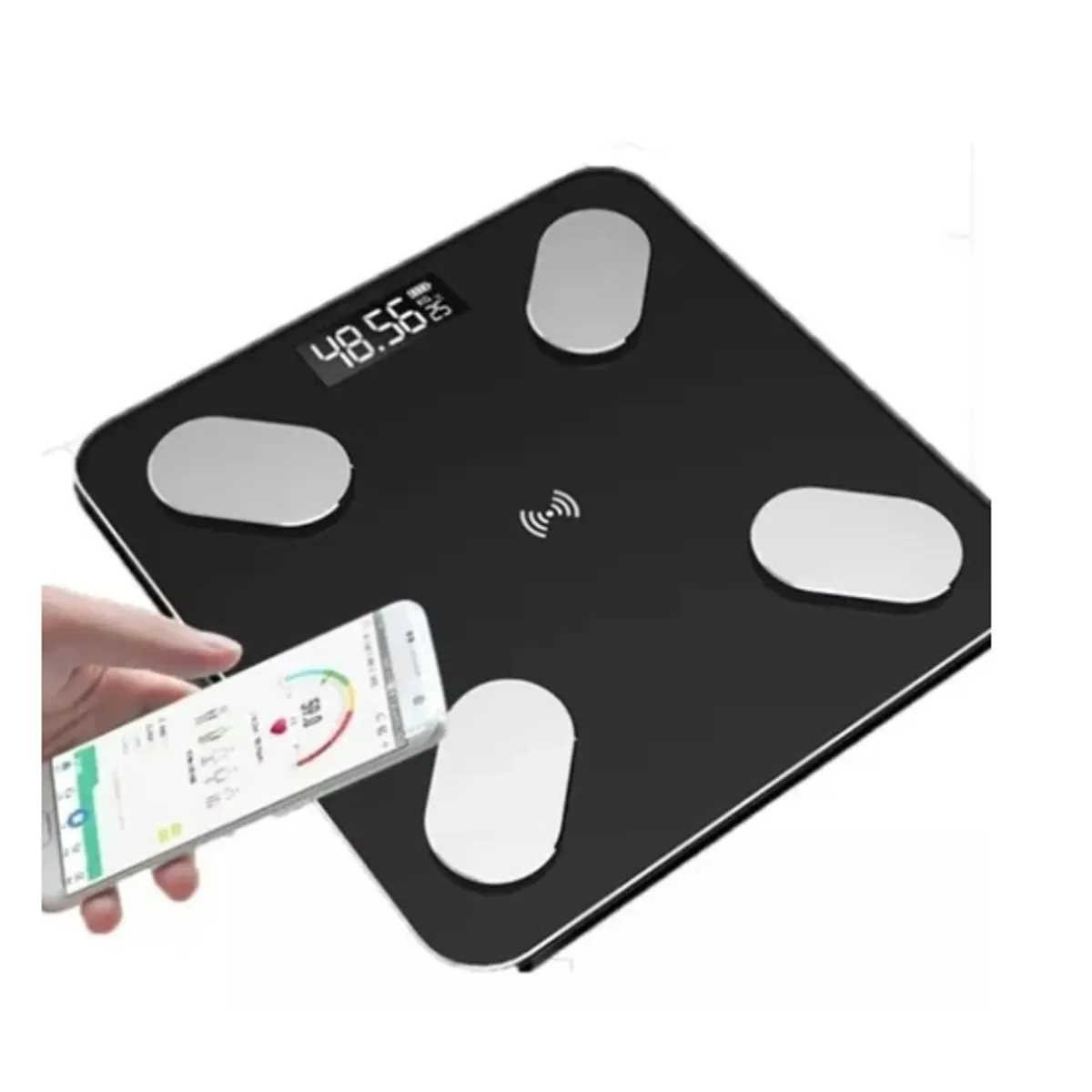 GENERICO - Pesa De Baño Digital Inteligente Bluetooth