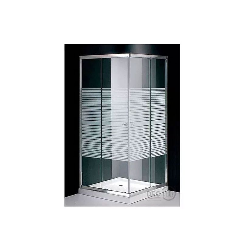 DECHAUS - Shower Door Y Receptáculo Vidrio Templado 80x80